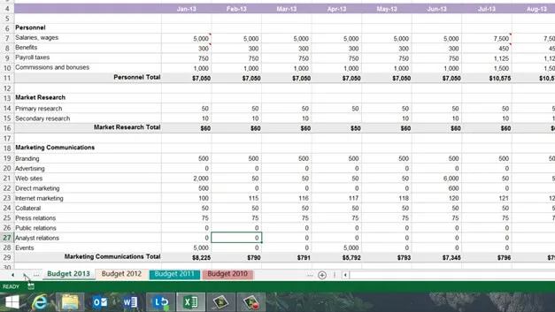 Easily navigate a spreadsheet
