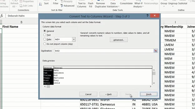 Modify data with Flash Fill