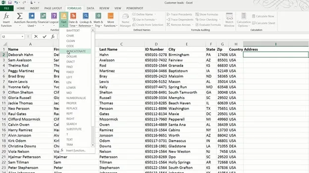 Modify data with Flash Fill