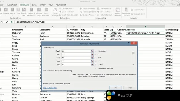 Modify data with Flash Fill