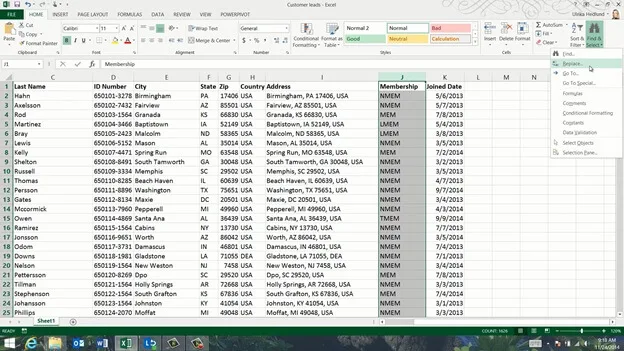 Modify data with Flash Fill