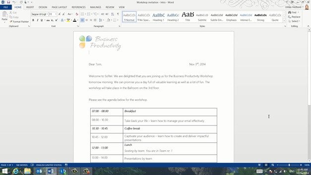 Personalize letters with Mail Merge