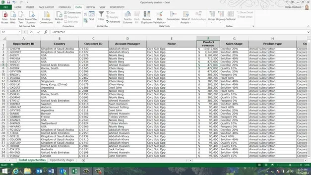 Sort and filter data to find answers