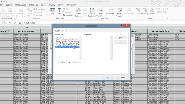 Sort and filter data to find answers