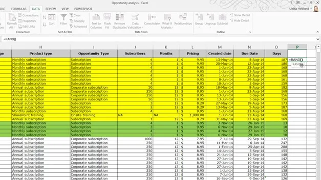 Sort and filter data to find answers