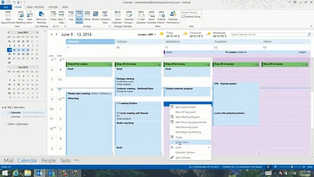 How to quickly navigate your calendar