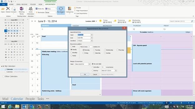 How To Schedule Recurring Meetings In Outlook 2013