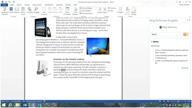 How to use look up definitions