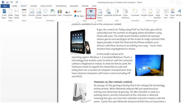 How to use the Wikipedia App