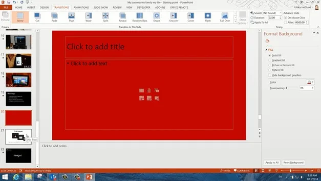 Add drama using transistions