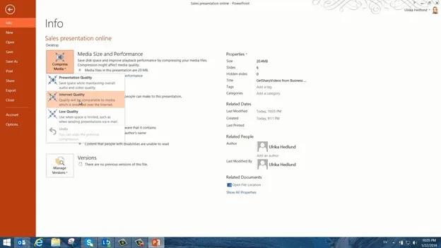 Present to an online audience using PowerPoint 2013