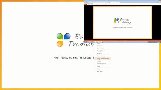 Present to an online audience using PowerPoint 2013
