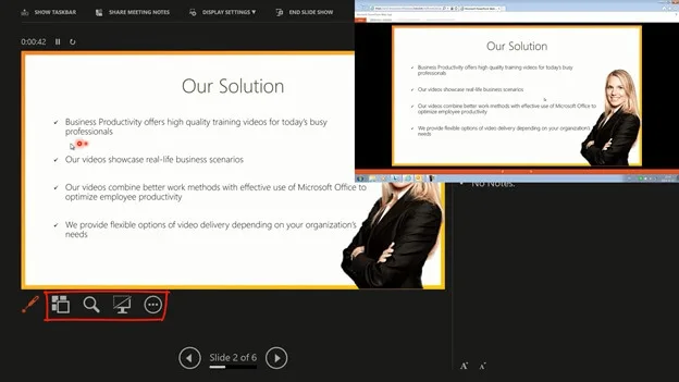 Present to an online audience using PowerPoint 2013