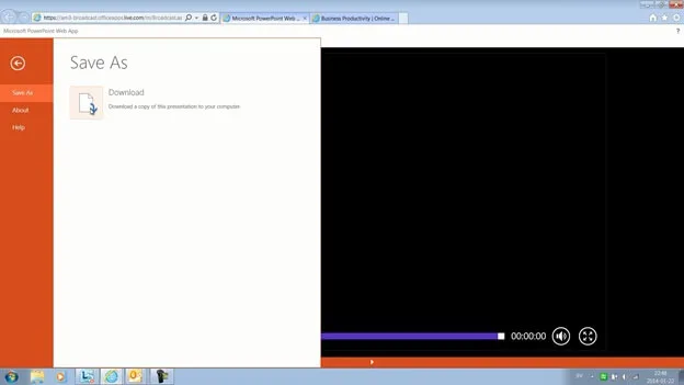 Present to an online audience using PowerPoint 2013