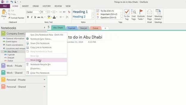 How to rearrange notes