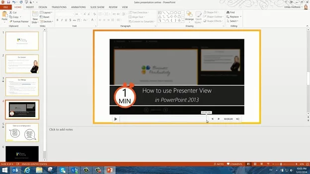 Present to an online audience using PowerPoint 2013