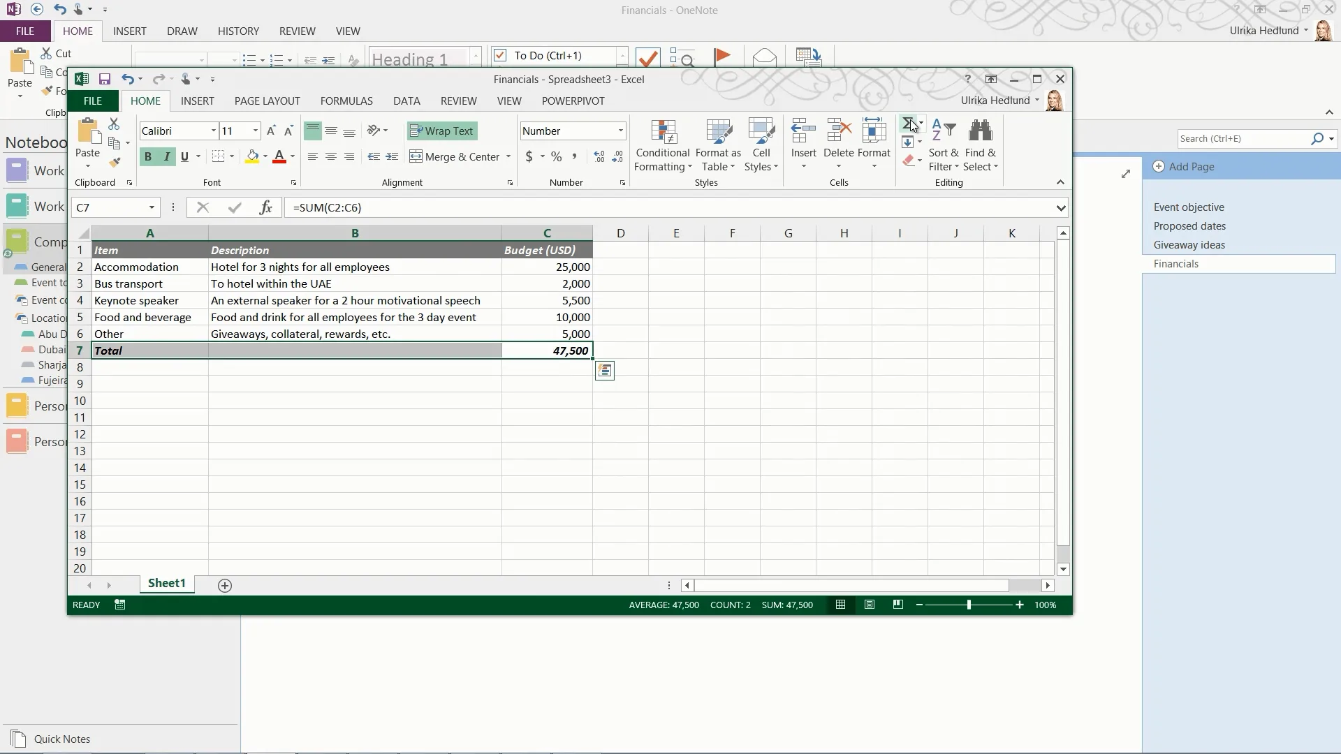 How to perform calculations