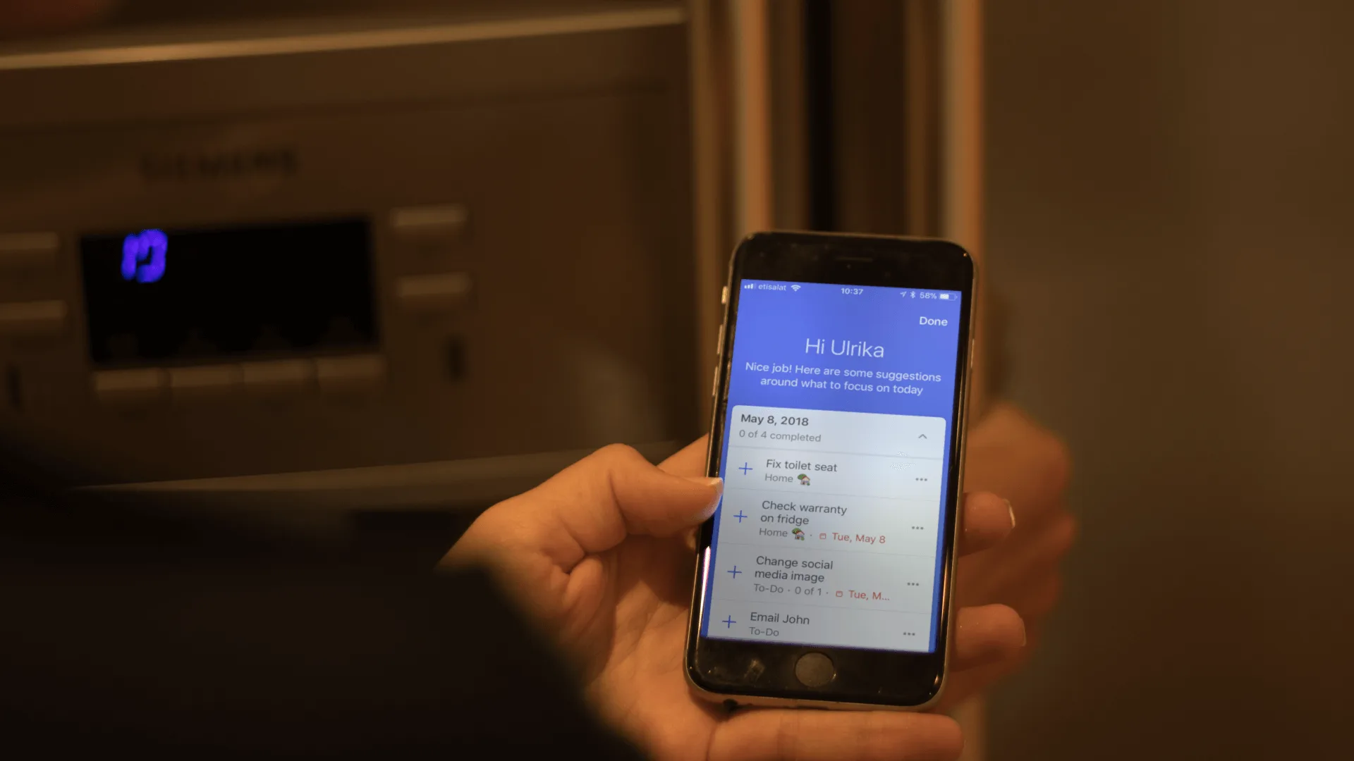 My Day suggestions - Microsoft To-do in iPhone