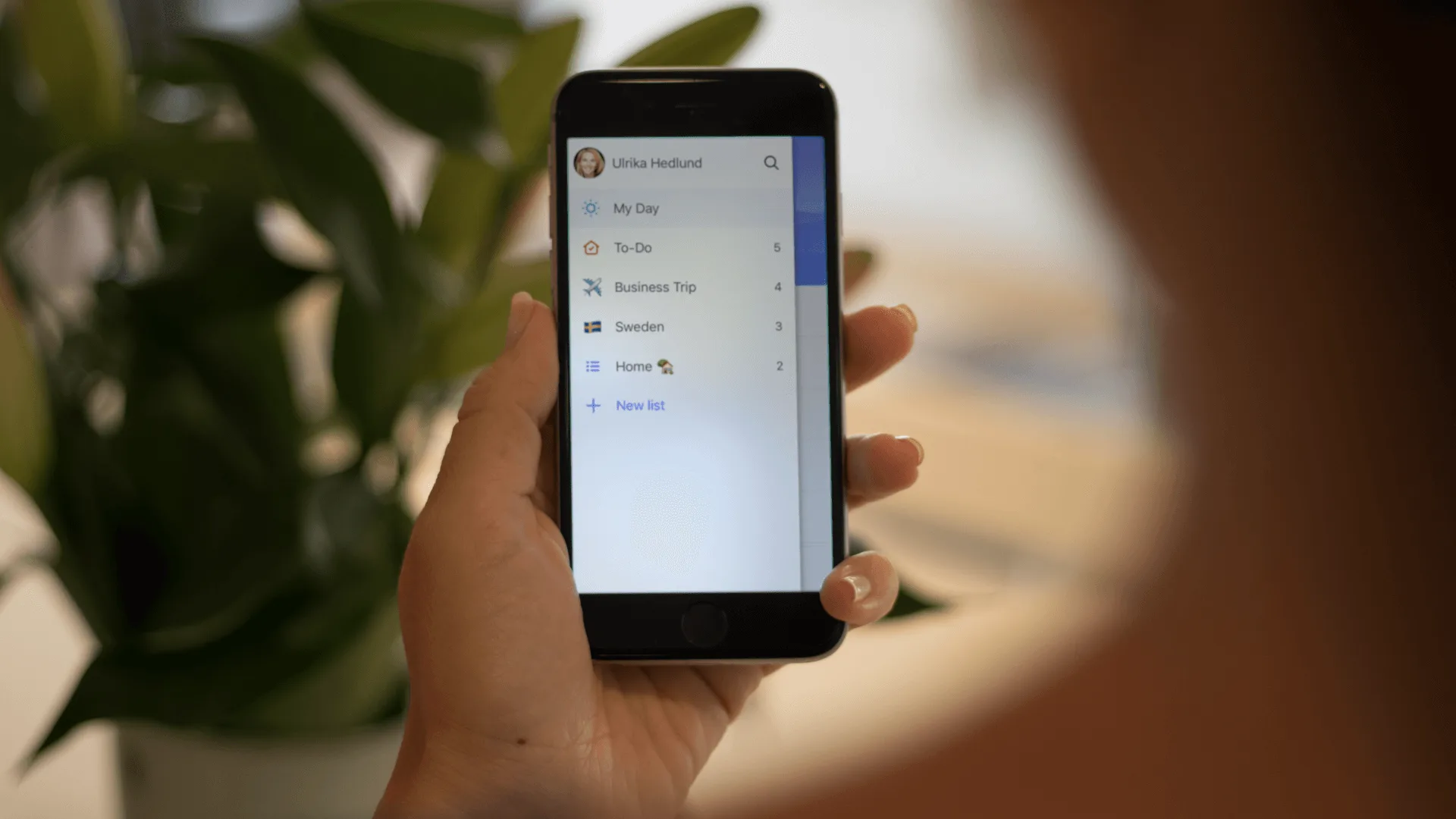 Task list - Microsoft To-do in iPhone