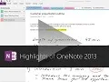 Highlights of OneNote 2013