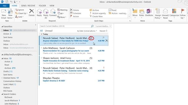 How To View Email By Conversation In Outlook 2013