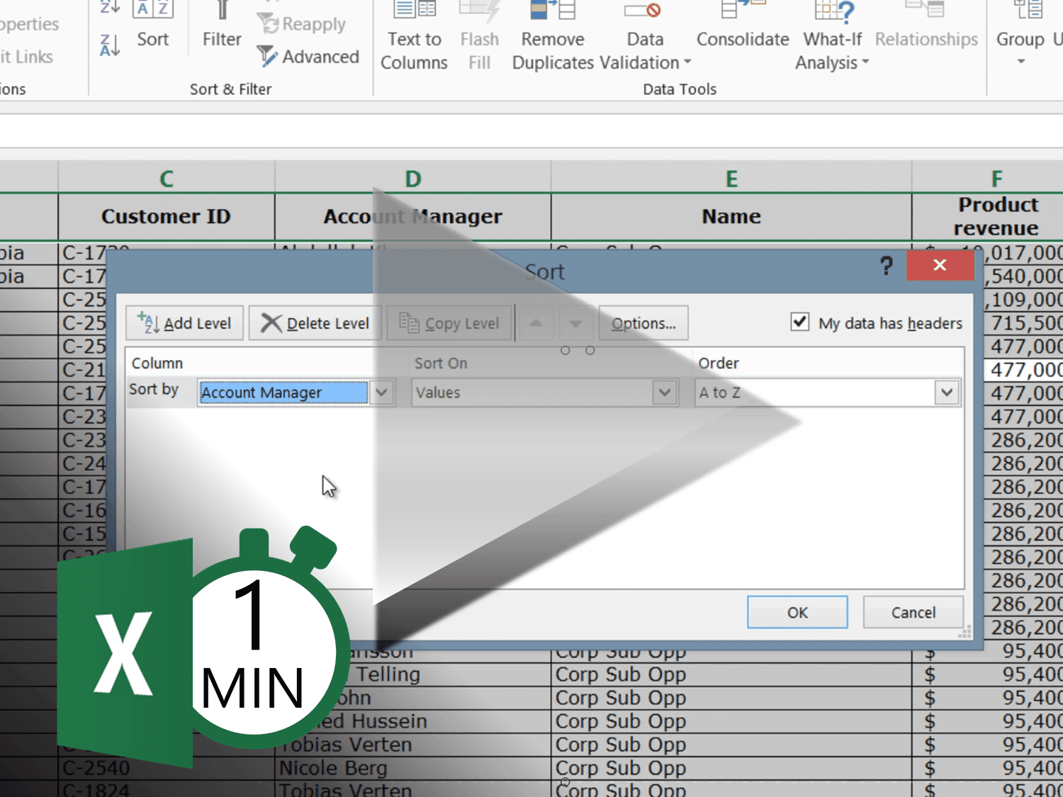 how-to-sort-data-in-excel-2013