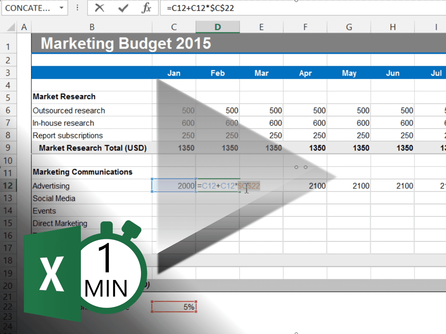  How To Use Absolute References In Excel 2013