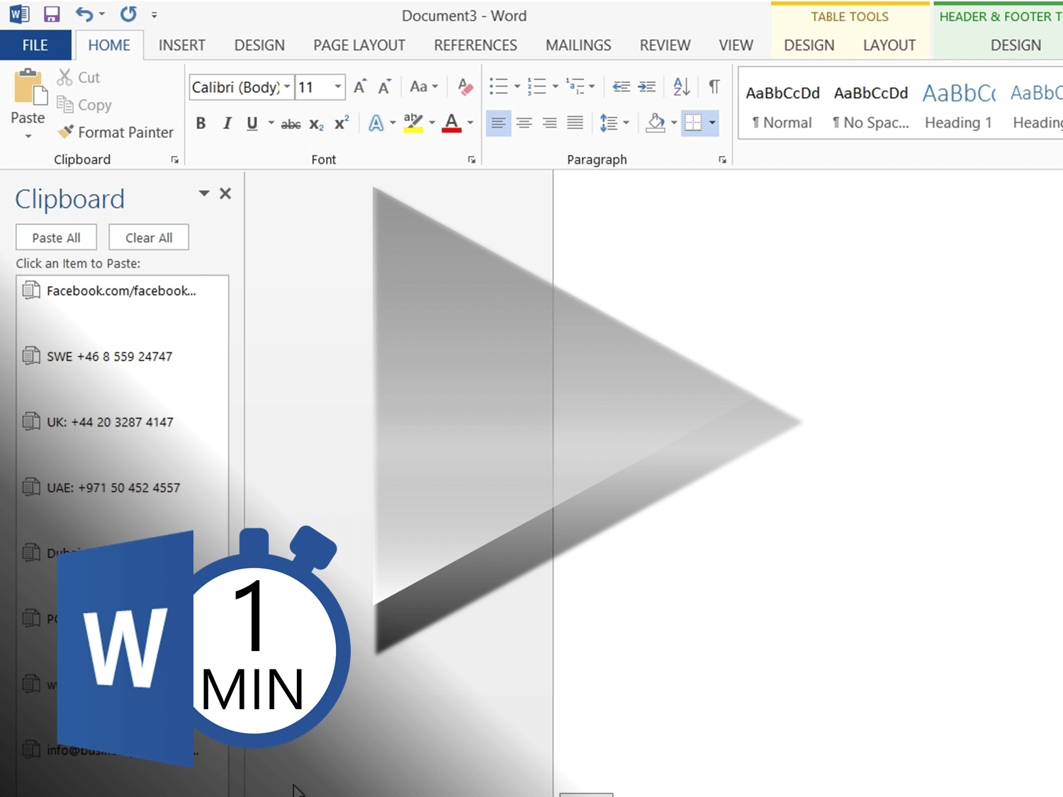How To Use The Clipboard In Word 2013