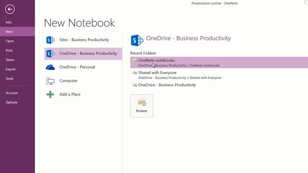  How To Create A New Notebook In OneNote 2013